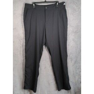 Adidas Adizero Golf Pants Mens 36x34 Black Performance Quick Dry Flat Front